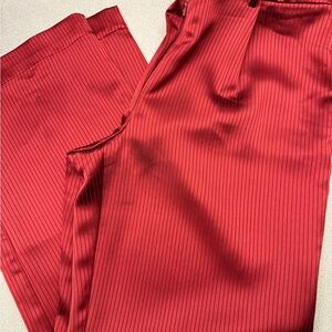 Women’s Red Striped Dress Pants